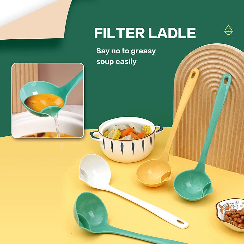Filtro para artículos de cocina, utensilios, cucharones